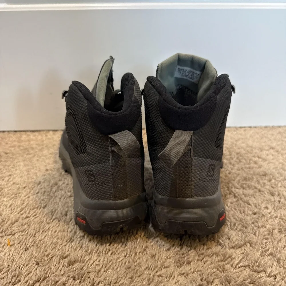 Salomon Boots Unisex Size 9 Black Ankle Hiking Trail Lace Up Combat Shoes - Picture 4 of 8